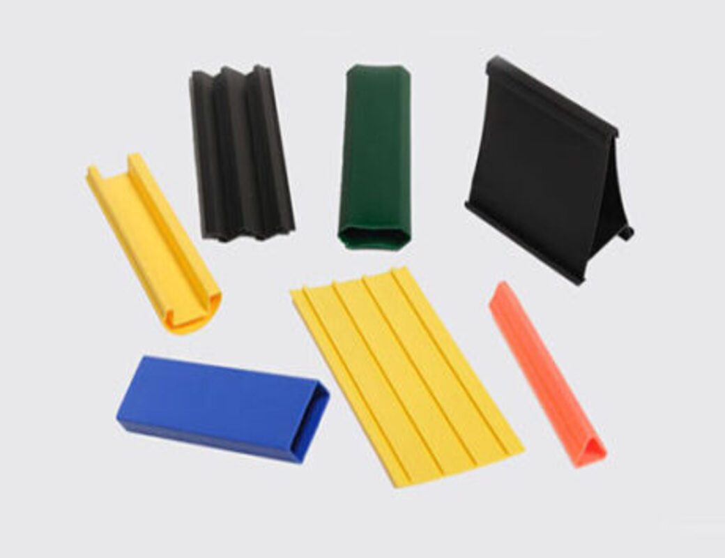 Custom extruded thermoplastic profiles and trim in multiple colors
